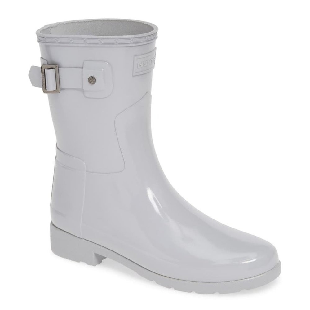 9W -‎ [NEW] Women's Hunter Refined Short Gloss Rain Boot WFS1098RGL